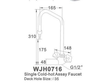 Vòi rửa chuyên dụng phòng thí nghiệm WJH0716